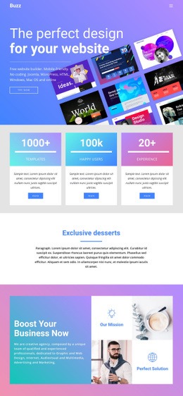 Design websites for business - Html Code Example by Nicepage