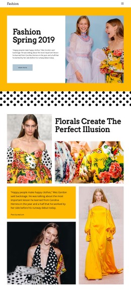 Fashion Spring Free CSS Template