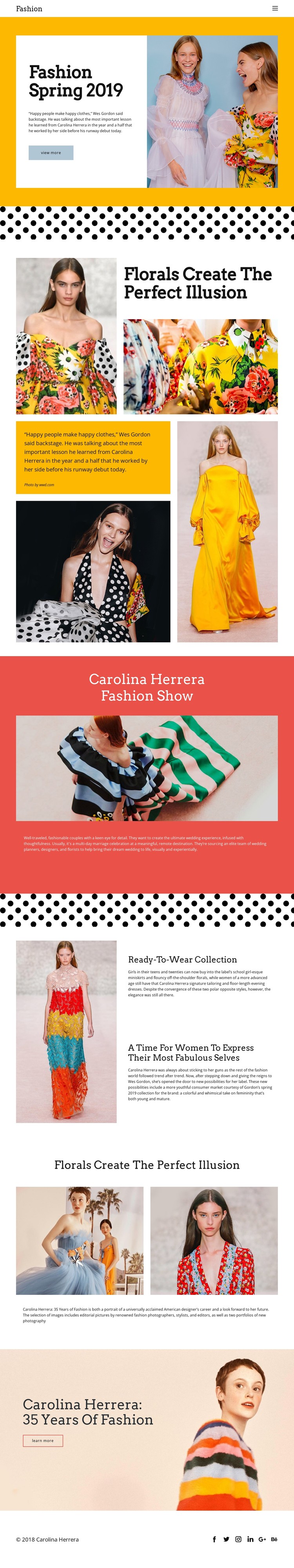 Fashion Spring CSS Template