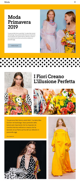 Moda Primavera - Modello HTML5 Reattivo