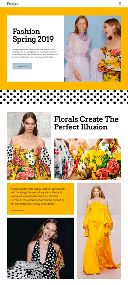 Awesome Joomla Template For Fashion Spring