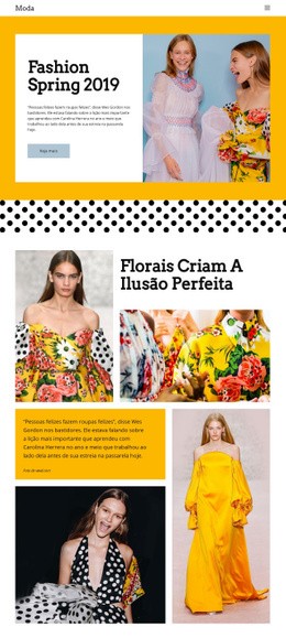 Moda Primavera - HTML Website Builder