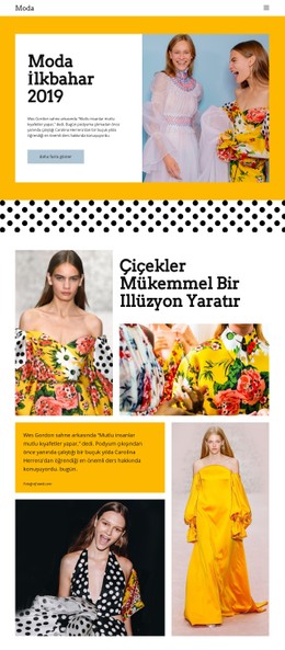 Moda Bahar Ücretsiz CSS Şablonu