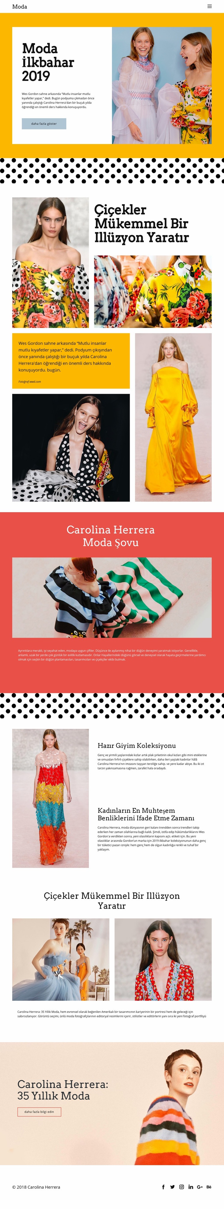 Moda Bahar Web sitesi tasarımı