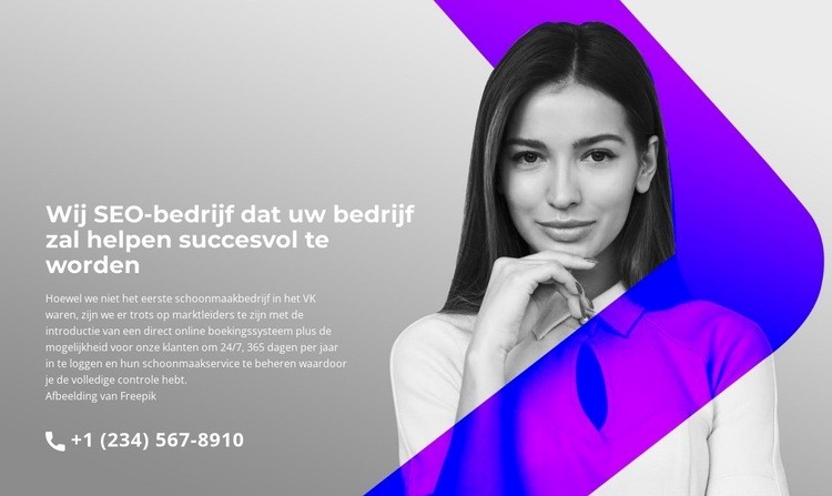 Snelle professionele hulp Html Website Builder