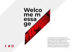 Bootstrap-HTML Voor Bedankt Voor Je Komst