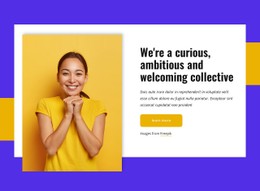 We Are Ambitious Collective Single Page Website