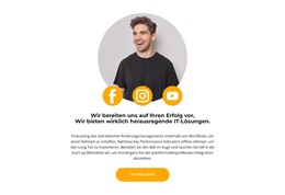 Suche In Sozialen Medien – Fertiges Website-Design