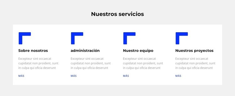 Servicios prestados Diseño de páginas web