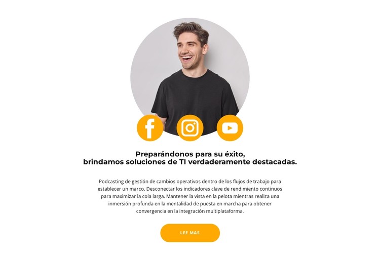 búsqueda en redes sociales Plantilla CSS