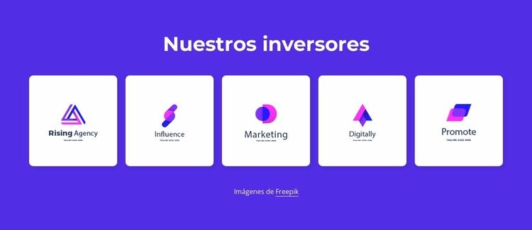 Nuestros inversores Plantilla Joomla