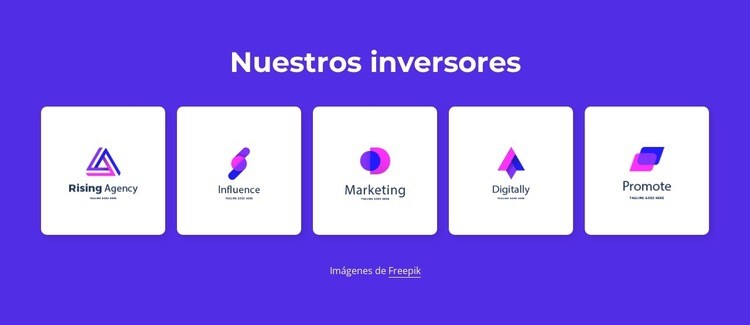 Nuestros inversores Plantilla