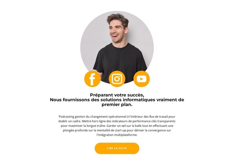 Recherche sur les réseaux sociaux Conception de site Web