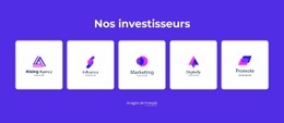 Nos Investisseurs - Superbe Créateur De Site Web