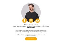 Recherche Sur Les Réseaux Sociaux - Maquette De Site Web Moderne