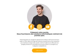 Recherche Sur Les Réseaux Sociaux Modèle HTML5