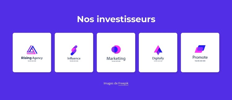 Nos investisseurs Modèle CSS