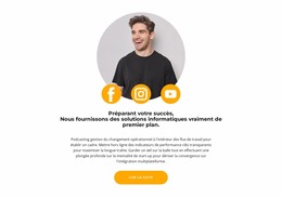 Recherche Sur Les Réseaux Sociaux - Modèle De Site Web Joomla