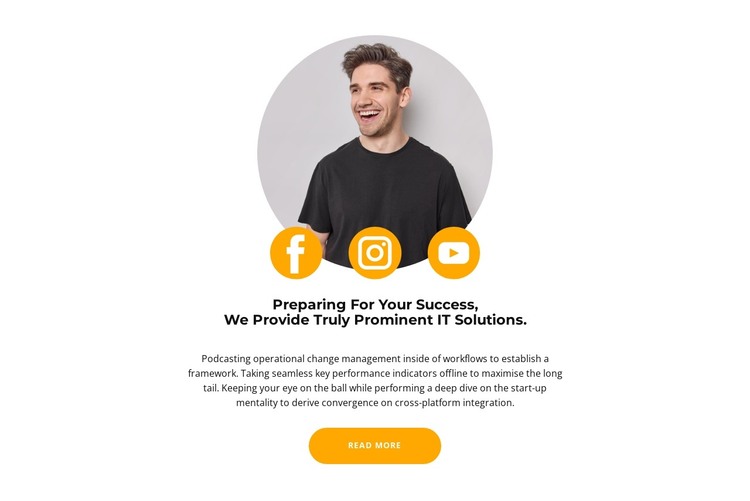 Social Media Search HTML Template