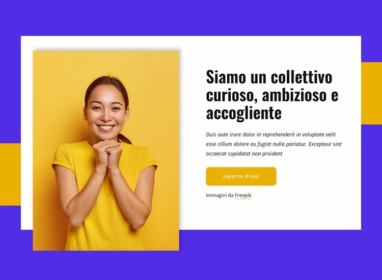 Siamo un collettivo ambizioso Modello Joomla