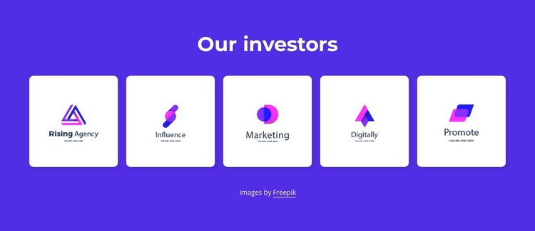 Our investors Joomla Template