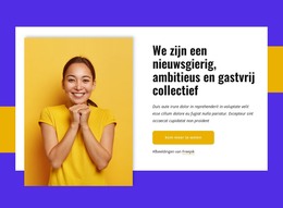 We Zijn Een Ambitieus Collectief - Websjabloon