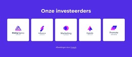 Onze Investeerders - Site Met Download Van HTML-Sjabloon