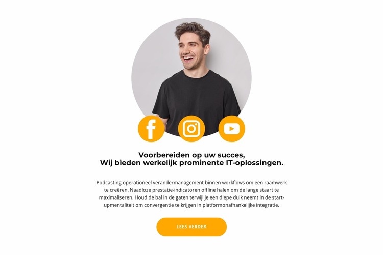 Zoeken op sociale media Joomla-sjabloon