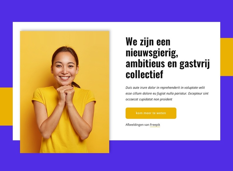 We zijn een ambitieus collectief WordPress-thema