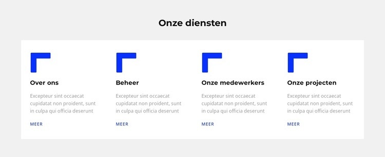 Aangeboden diensten Website ontwerp