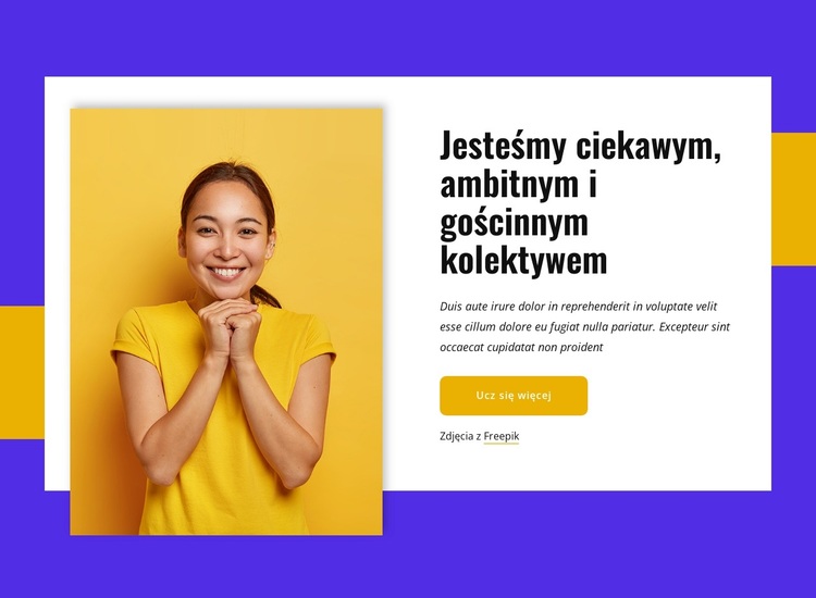 Jesteśmy ambitnym kolektywem Motyw WordPress