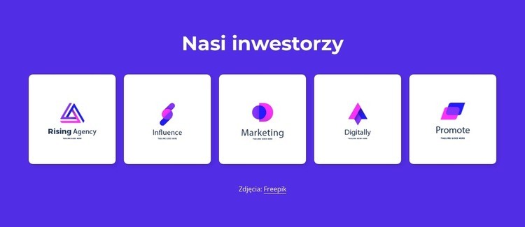 Nasi inwestorzy Projekt strony internetowej