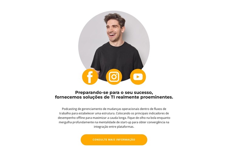 Pesquisa nas redes sociais Template CSS