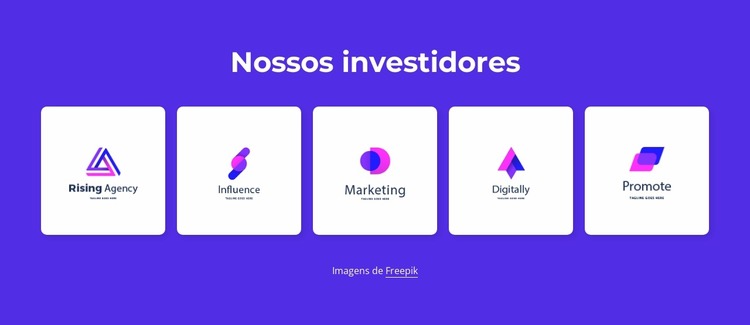 Nossos investidores Template Joomla