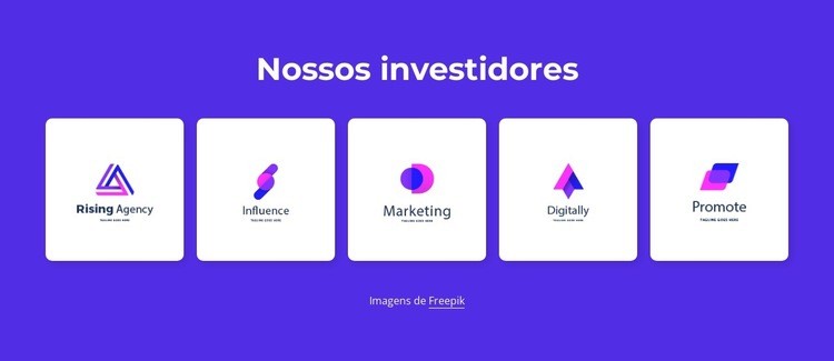 Nossos investidores Modelo