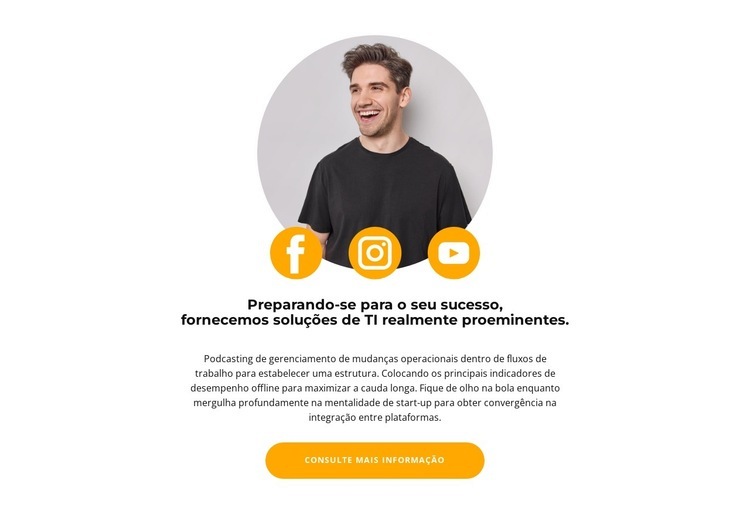 Pesquisa nas redes sociais Landing Page