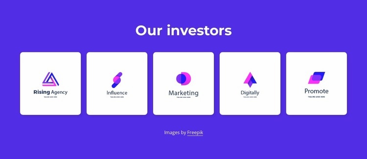 Our investors Squarespace Template Alternative