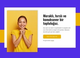 Biz Iddialı Bir Topluluğuz Için Harika Açılış Sayfası