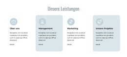 Verwaltung Und Marketing – Gebrauchsfertige HTML5-Vorlage