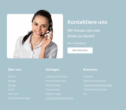 Kontaktieren Sie Uns Block Mit Schaltfläche - Moderne Joomla-Vorlage