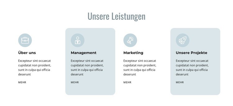 Verwaltung und Marketing Website-Modell