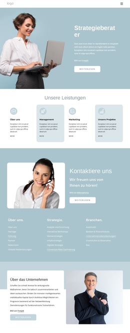 Strategieberater – Fertiges Website-Design