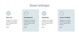 Exklusive Landingpage Für Verwaltung Und Marketing