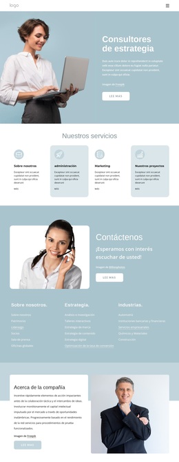 Consultores De Estrategia - Tema De Funcionalidad De WordPress