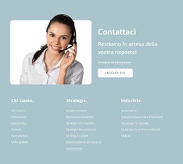 Fantastico Costruttore Di Siti Web Per Contattaci Blocco Con Il Pulsante