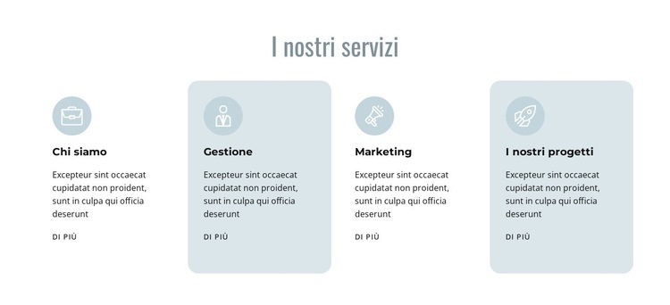 Gestione e marketing Modello