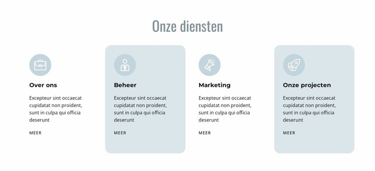 Beheer en marketing Website ontwerp