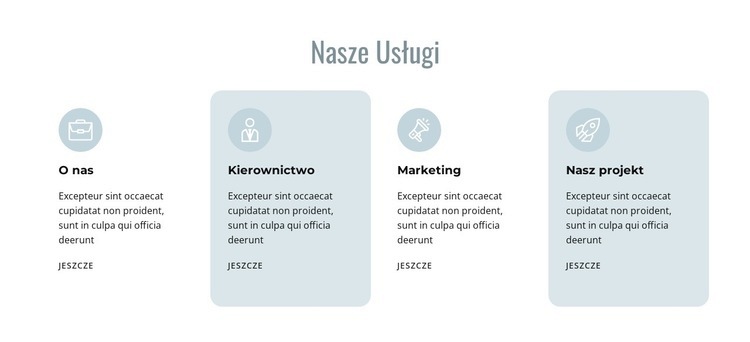 Zarządzanie i marketing Makieta strony internetowej