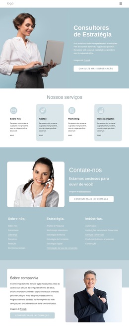 Consultores De Estratégia - Funcionalidade Do Tema WordPress