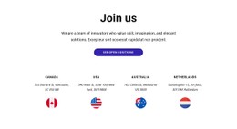 Join Us Today CSS Website Template